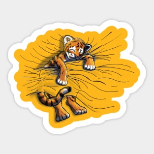 Tangled Tiger Sticker